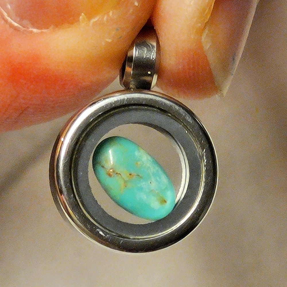 15mm Stunning Kingsman Turquoise Crystal Pendant